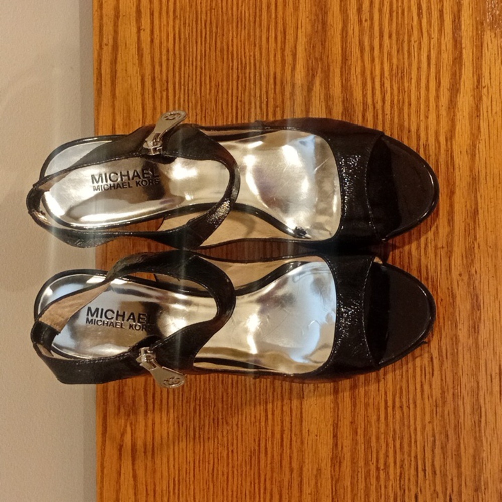 Michael Kors Black And Gold Heels